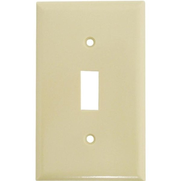Eaton Wiring Devices Wallplate, 412 in L, 234 in W, 1 Gang, Thermoset, Ivory, HighGloss 2134V-BOX